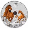 Stříbrná mince 1/2 Oz Lunar Series III Year of the Horse 2026 Kolorováno