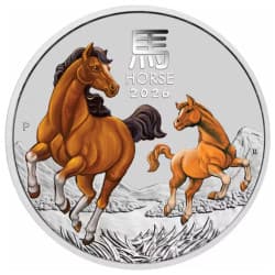 Stříbrná mince 1 Oz Lunar Series III Year of the Horse 2026 Kolorováno