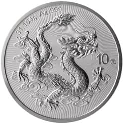 Stříbrná mince 1 Oz China Dragon 2025
