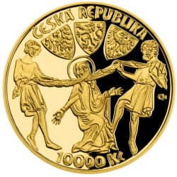 Zlatá mince 1 Oz k 1100. výročí úmrtí kněžny Ludmily Proof