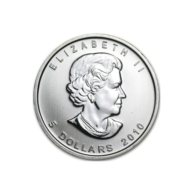 Stříbrná mince 1 Oz Maple Leaf 2010