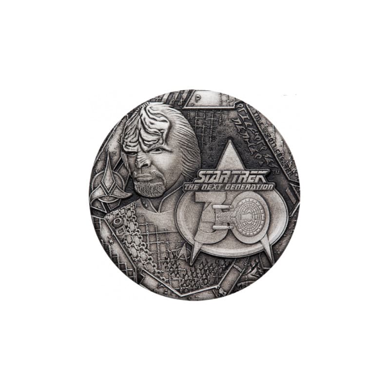 Stříbrná mince 2 Oz Star Trek: The Next Generation 30th Anniversary Worf 2017