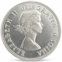 Stříbrná mince 1 Dollar Canada Charlottetown & Quebec 1964