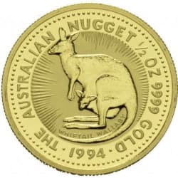 Zlatá mince 1/2 Oz Kangaroo Nugget 1994