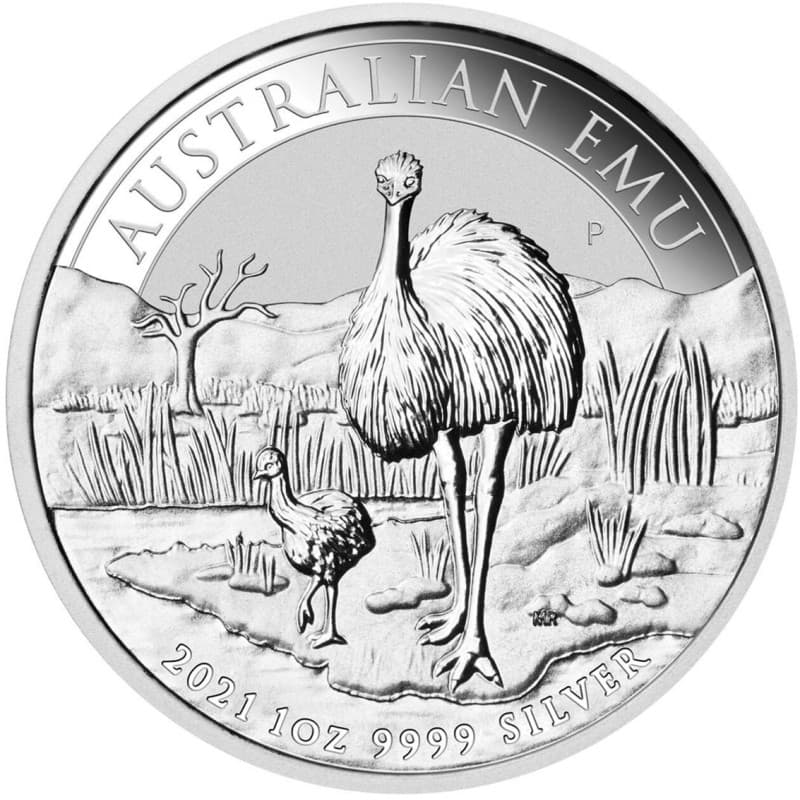 Stříbrná mince 1 Oz Australian Emu 2021
