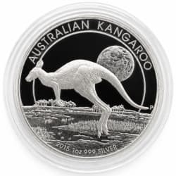 Stříbrná mince 1 Oz Kangaroo 2015 High relief proof