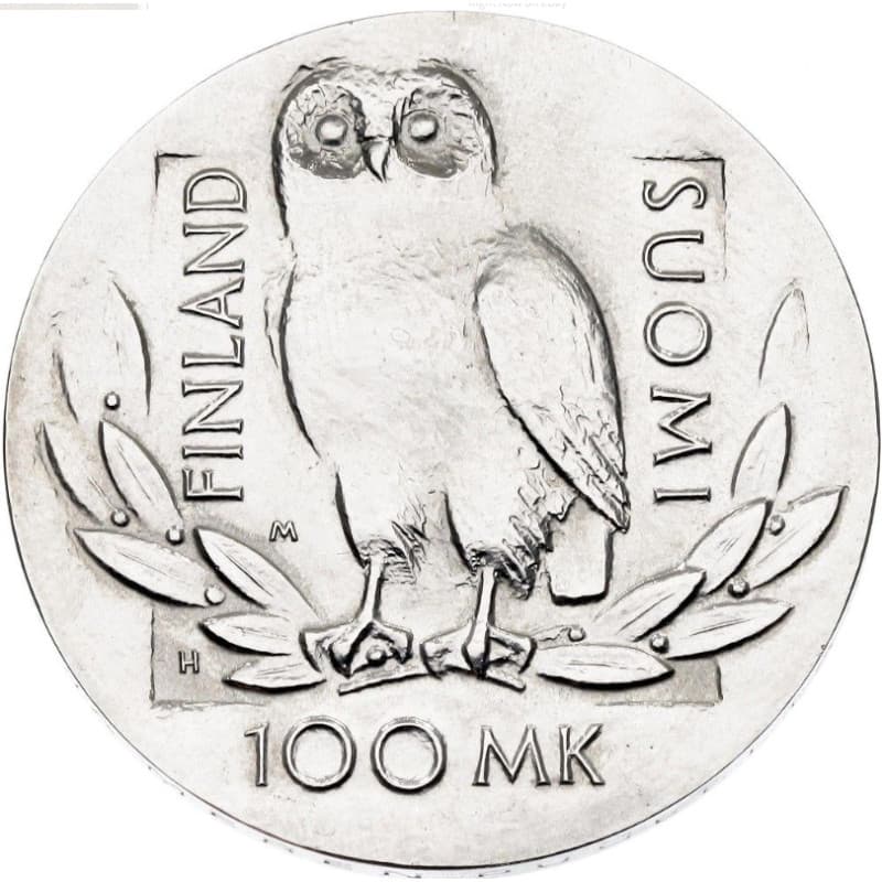 Stříbrná mince 100 Markkaa University of Helsinki - 1990 Proof