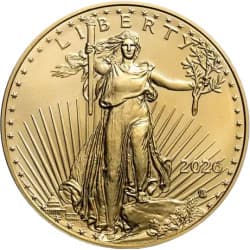 Zlatá mince 1/2 Oz American Eagle 2026