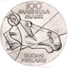 Stříbrná mince 100 Markkaa Pictorial Arts of Finland - 1989 Proof