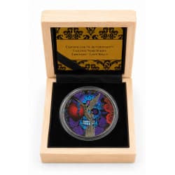 Stříbrná mince 1 Oz Golden Noir Series Libertad Love Kills 2023 Kolorováno