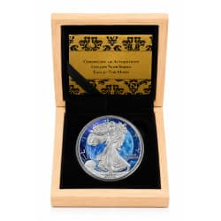 Stříbrná mince 1 Oz American Eagle Golden Noir Series The Moon 2022