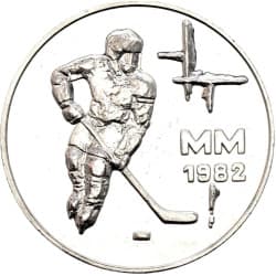 Stříbrná mince 50 Markkaa World Ice Hockey Championship Games - 1982 Proof