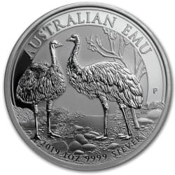 Stříbrná mince 1 Oz Australian Emu 2019