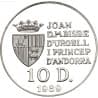 Stříbrná mince 10 Diners - Joan Martí i Alanis XXV Summer Olympic Games - 1989 Proof