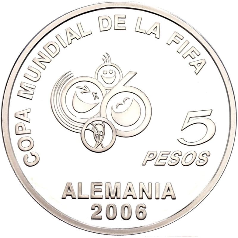 Stříbrná mince 5 Pesos FIFA World Cup Germany 2006 - 2003 Proof