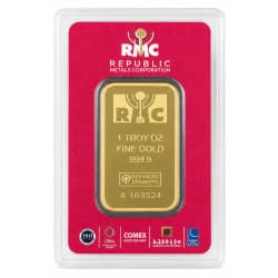 Zlatý slitek 1 Oz  Republic Metals Corporation (RMC)