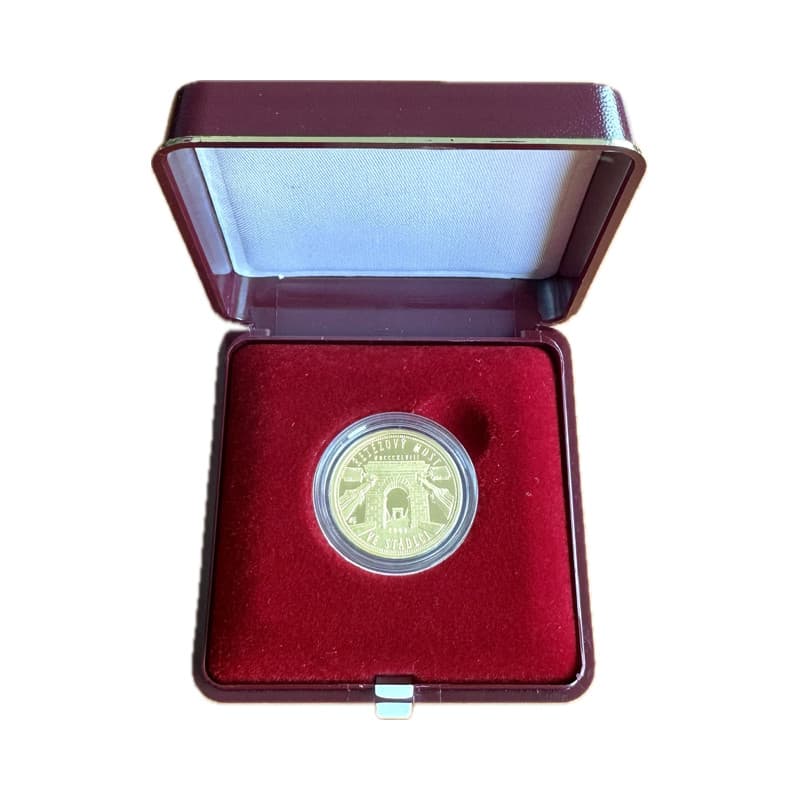 Zlatá mince 1/4 Oz Řetězový most ve Stádleci 2008 BK