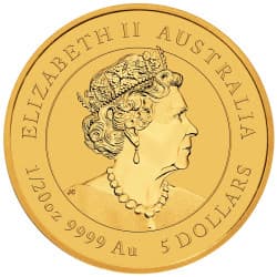 Zlatá mince 1/20 Oz Lunar Series III Year of the Rabbit 2023