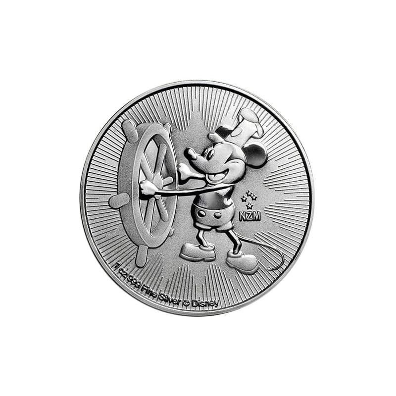 Stříbrná mince 1 Oz Disney Steamboat Willie Mickey Mouse 2017