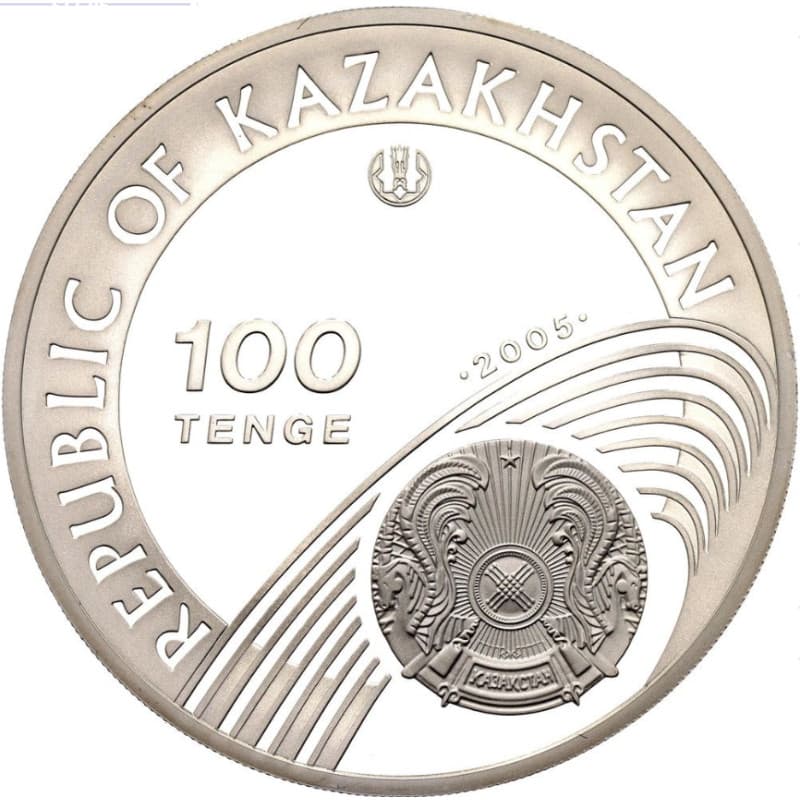 Stříbrná mince 100 Tenge Winter Games 2006 - 2005Proof