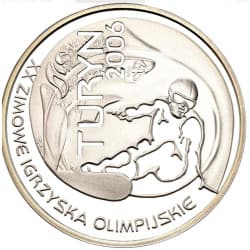 Stříbrná mince 10 Zlotys Turin 2006 - 2006 Proof