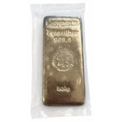 Stříbrný slitek 500 g Heraeus s oxidací