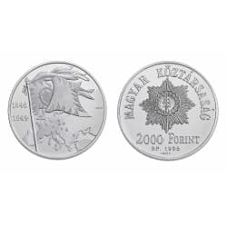 Stříbrná mince 2000 Forint Hungarian Revolution of 1848-49 - 1998 Proof