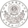 Stříbrná mince 10000 Won XXIV OLYMPIAD SEOUL 1988 Skoky do vody - 1987 Proof
