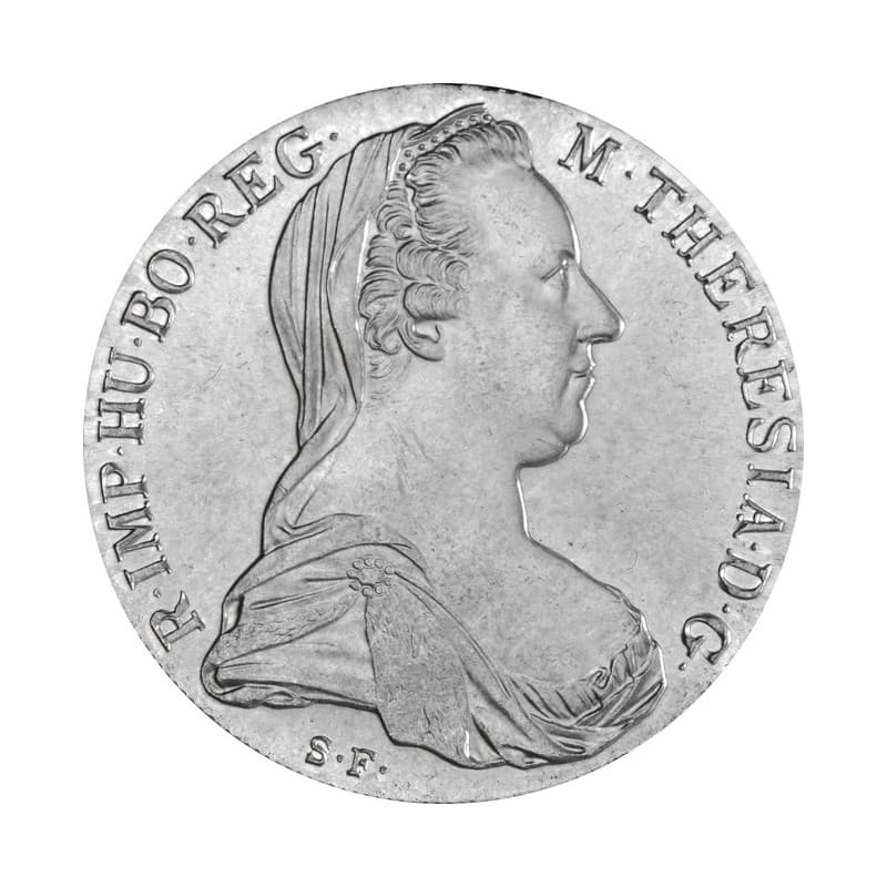 Stříbrný Levantský Tolar 28 g Marie Terezie 1780 Novoražba