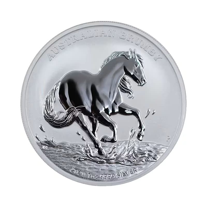 Stříbrná mince 1 Oz Australian Brumby Horse 2020