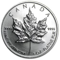 Platinová mince 1 Oz Maple Leaf 2012
