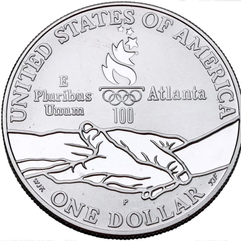 Stříbrná mince 1 Dollar Centennial Olympic Games, Gymnastics - 1995 Proof
