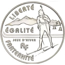 Stříbrná mince 1½ Euro Biathlon - 2005
