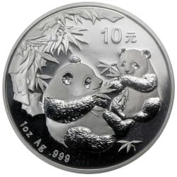 Stříbrná mince 1 Oz China Panda 2006