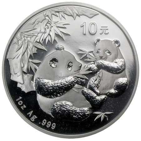 Stříbrná mince 1 Oz China Panda 2006