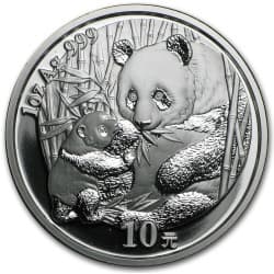 Stříbrná mince 1 Oz China Panda 2005