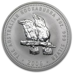 Stříbrná mince 2 Oz Kookaburra 2006
