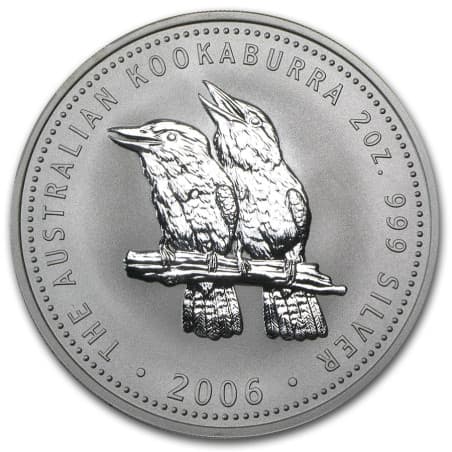 Stříbrná mince 2 Oz Kookaburra 2006