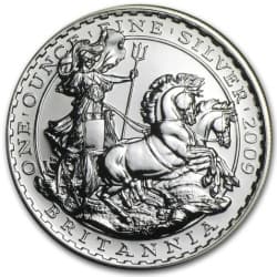 Stříbrná mince 1 Oz Britannia 2009