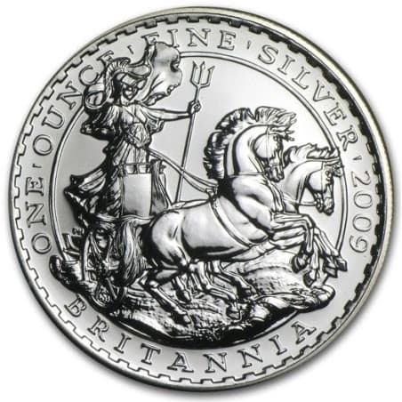Stříbrná mince 1 Oz Britannia 2009