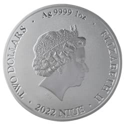 Stříbrná mince 1 Oz Bitcoin 2022
