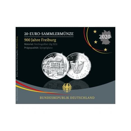 Stříbrná mince 18 g 900 let Freiburgu
