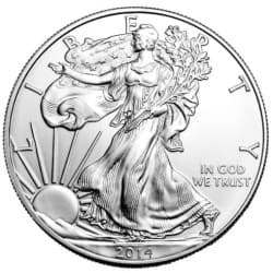Stříbrná mince 1 Oz American Eagle 2014