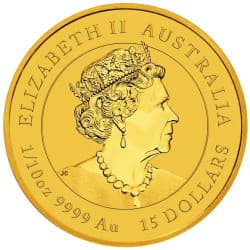 Zlatá mince 1/10 Oz Lunar Series III Year of the Rabbit 2023