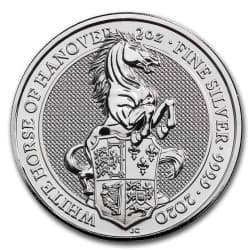 Stříbrná mince 2 Oz The Queens Beasts White Horse of Hanover 2020