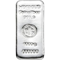 Stříbrný slitek 1 Kg Heraeus