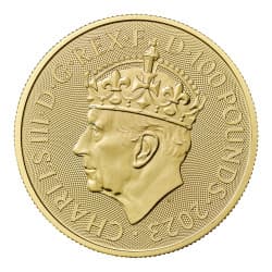 Zlatá mince 1 Oz Britannia 2023 Korunovace King Charles III