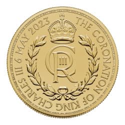 Zlatá mince 1 Oz Britannia 2023 Korunovace King Charles III Royal Cypher
