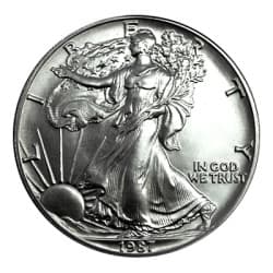 Stříbrná mince 1 Oz American Eagle 1987