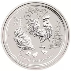 Stříbrná mince 1/2 Oz Lunar Series II Year of the Rooster 2017
